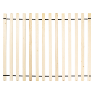 Letto Matrimoniale in Tessuto Beige Testiera Trapuntata 140 x 200 cm