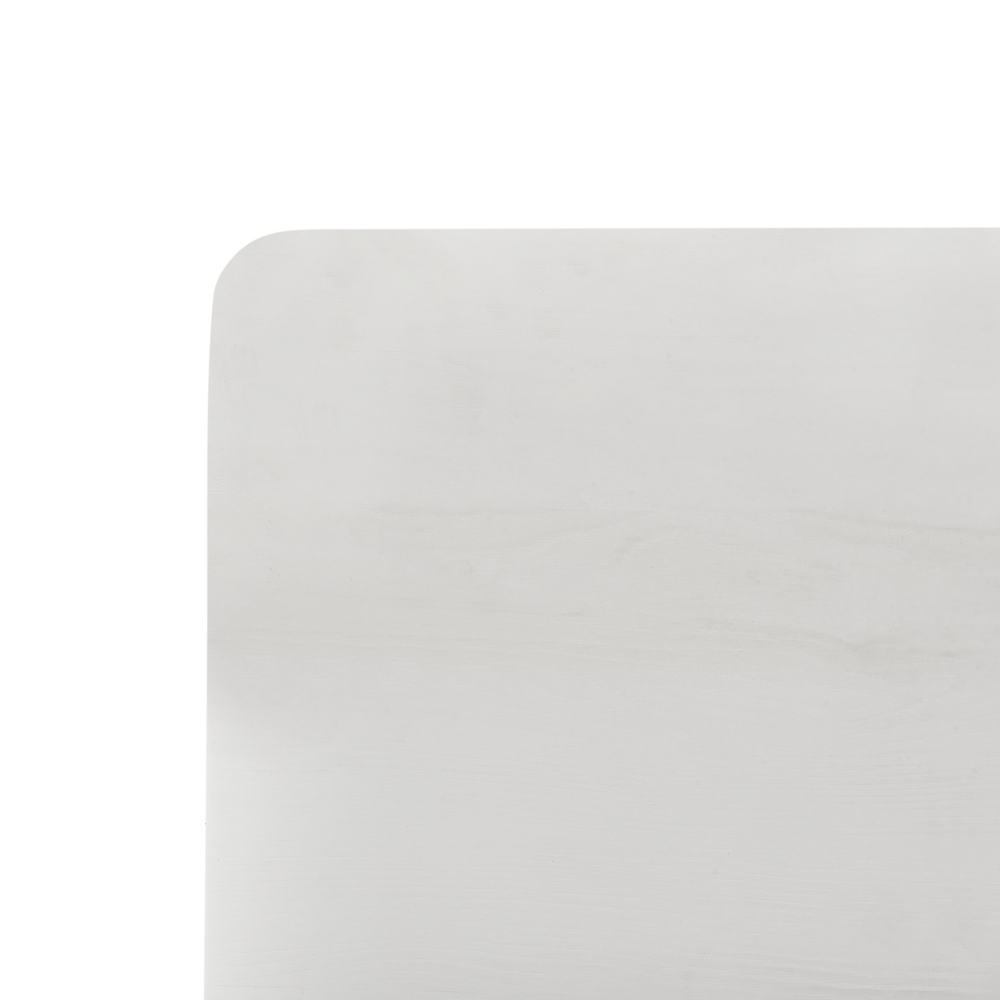 Letto in legno di pino bianco Dimensioni singole 90 x 200 Testiera a doghe minimalista