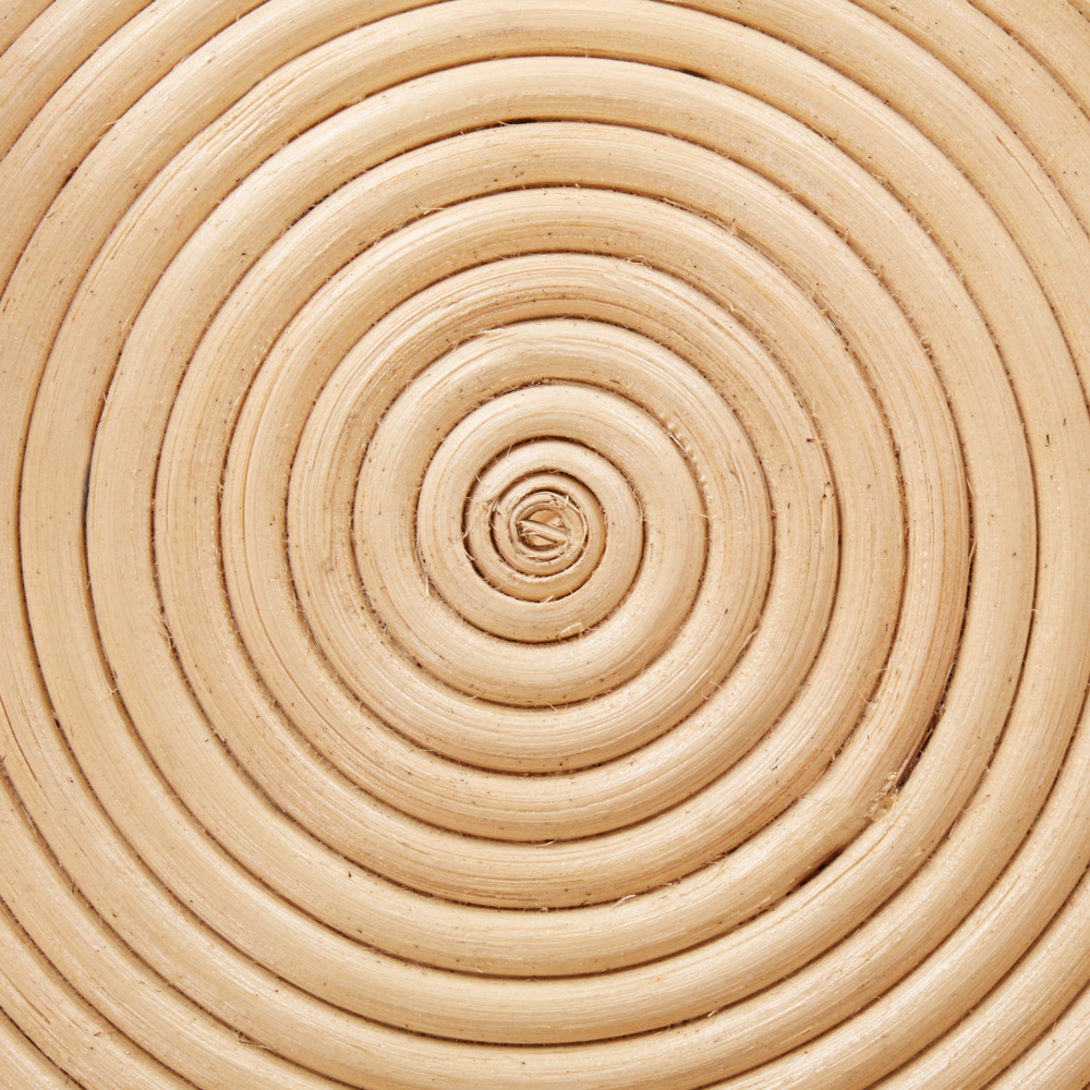 Tavolino Scaffale per piante Rattan Naturale Outdoor Indoor Garden Retro 3 ripiani Freestanding Garden Storage