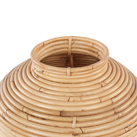 Vaso decorativo in rattan naturale da 70 cm in stile rustico Boho Home Decor