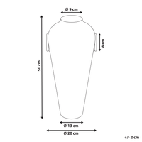 Vaso decorativo in rattan naturale da 50 cm in stile rustico Boho Home Decor