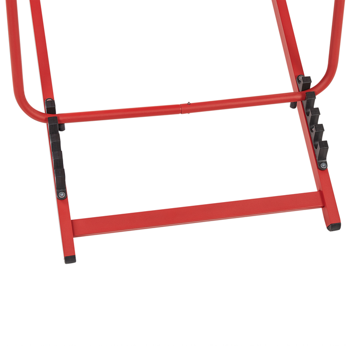 Sedia a Sdraio Pieghevole in Tessuto di colore Rosso e Struttura Alluminio Rosso resistente