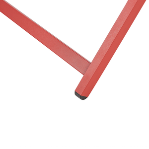 Sedia a Sdraio Pieghevole in Tessuto di colore Rosso e Struttura Alluminio Rosso resistente