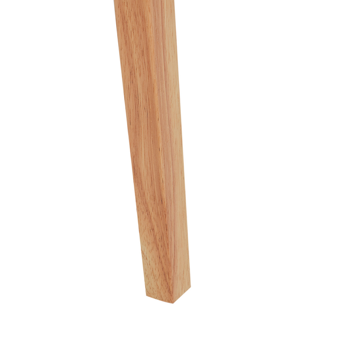 Set di 2 sedie da pranzo imbottite con schienale e seduta imbottiti in legno scuro e beige chiaro elegante e chic