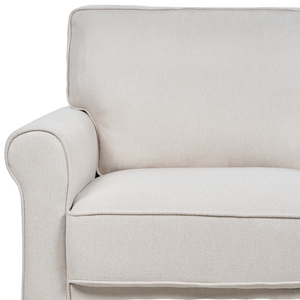 Divano tessuto beige chiaro Struttura In Legno Molle Insacchettate Soggiorno 2 Posti