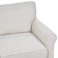 Divano tessuto beige chiaro Struttura In Legno Molle Insacchettate Soggiorno 2 Posti