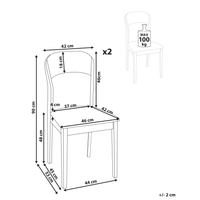 Set di 2 sedie da pranzo imbottite in stile tradizionale in legno chiaro e verde scuro stile tradizionale classico