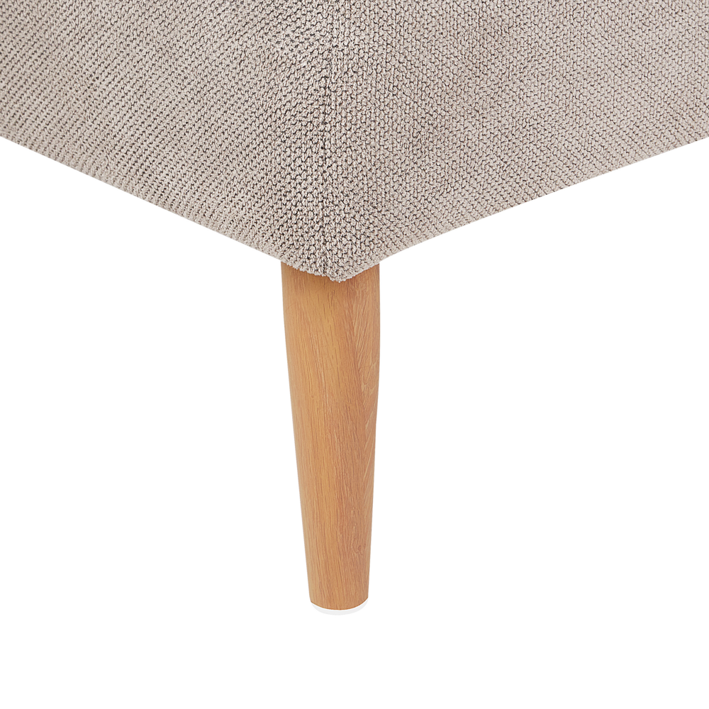 Chaise longue Beige Rivestimento in tessuto Moderno Minimalista