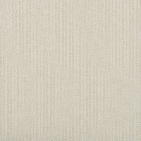 Ottomano poggiapiedi in tessuto beige chiaro imbottito metallo gambe nere poggiapiedi quadrato imbottito bordi decorativi neri Retro Glam