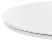 Tavolo da pranzo rotondo in legno retrò con piedistallo 100 cm bianco stile retrò vintage