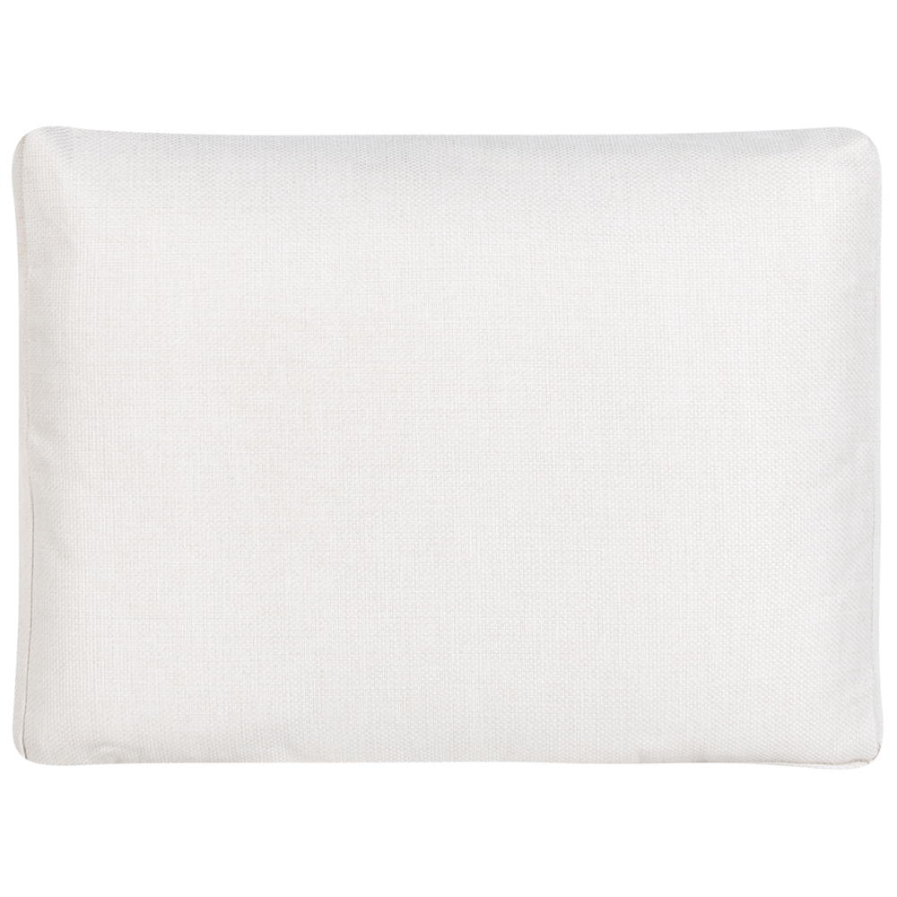 Set di copricuscini per esterni in poliestere olefinico bianco sporco resistente all'acqua Set di copricuscini extra con protezione UV e zip