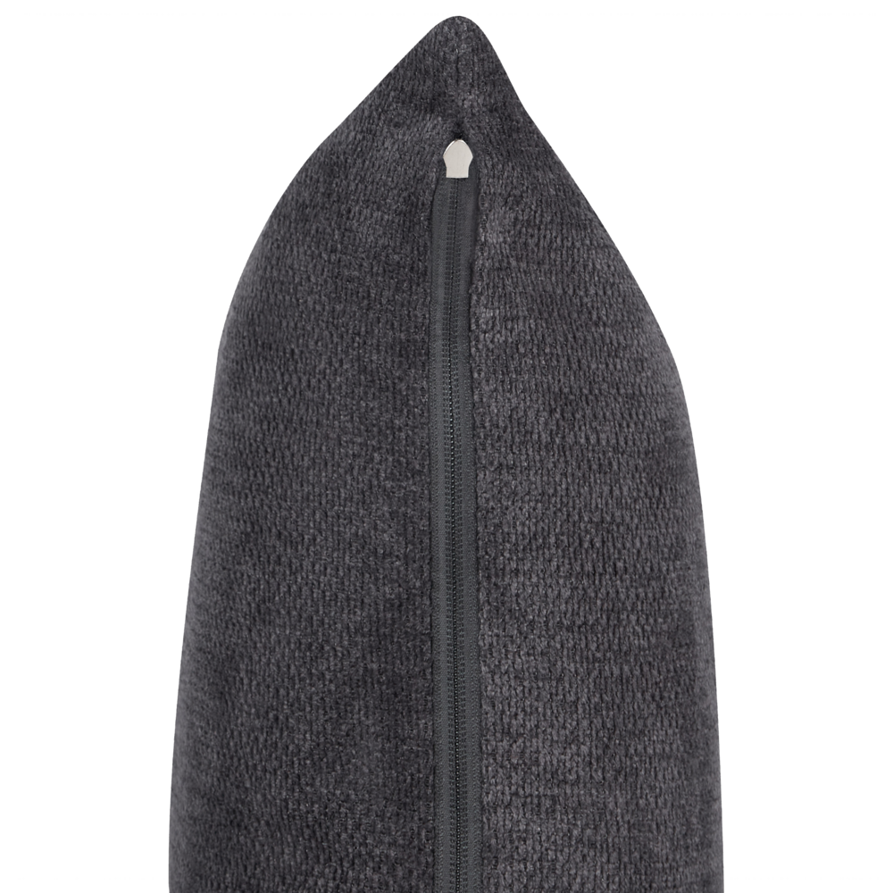 Divano 3 posti in tessuto di poliestere nero con schienale e braccioli soggiorno moderno