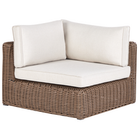 Set da giardino in vimini PE Rattan grigio con cuscini 6 posti marrone esterno elegante