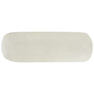 Divano angolare 3 posti sinistro imbottito in tessuto bianco sporco con funzione di dormiente e schienale imbottito estraibile Gambe in legno