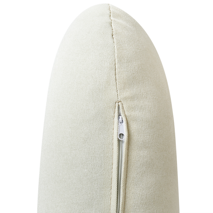 Divano angolare 3 posti sinistro imbottito in tessuto bianco sporco con funzione di dormiente e schienale imbottito estraibile Gambe in legno