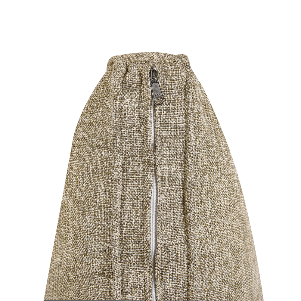 Lettino da giardino in rattan naturale per esterni 3 cuscini marrone e grigio stile tradizionale e boho