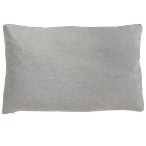 Divano da giardino a 3 posti con struttura in metallo e schienale in corda con cuscini grigio stile elegante