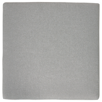 Divano da giardino a 3 posti con struttura in metallo e schienale in corda con cuscini grigio stile elegante