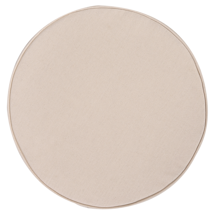 Poltrona da giardino in rattan naturale con cuscino di seduta Beige Stile Boho per interni esterni