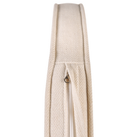 Set di 2 poltrone da giardino in rattan naturale con cuscini di seduta Beige Stile Boho per interni e per esterni