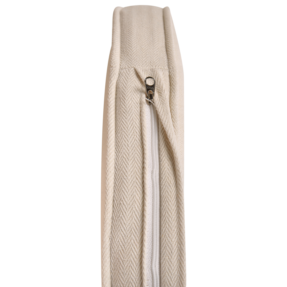 Divano da giardino in rattan naturale con cuscino di seduta beige a 2 posti per interni e per esterni in stile bohémien