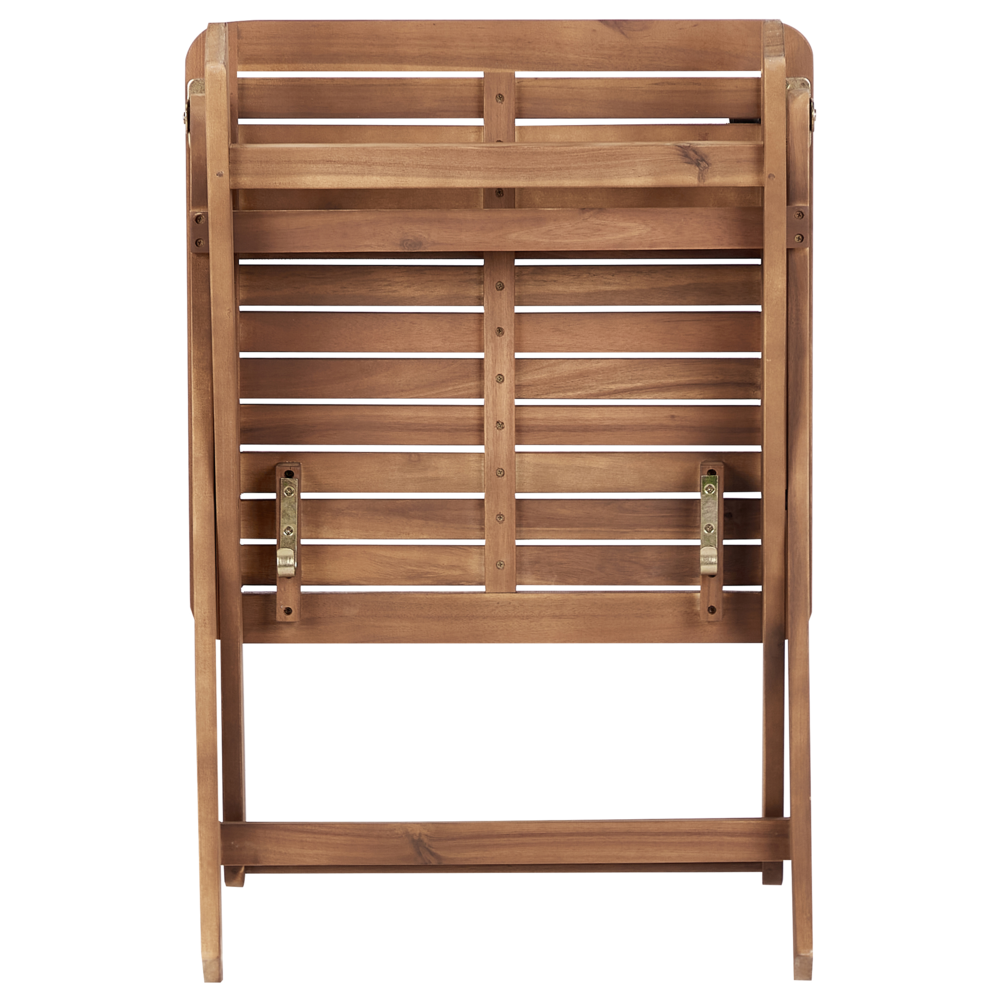 Tavolino pieghevole moderno in legno di acacia per esterni stile rustico