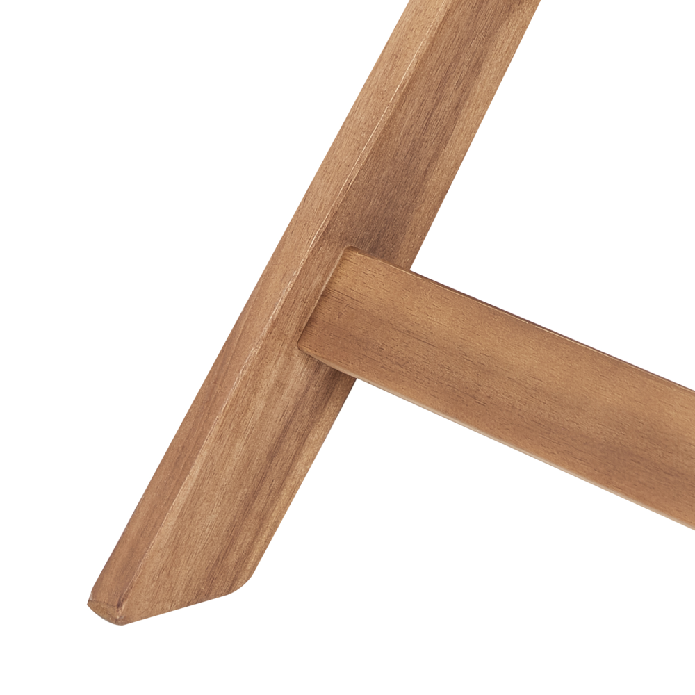 Tavolino pieghevole moderno in legno di acacia per esterni stile rustico