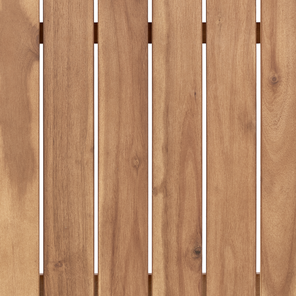 Tavolino pieghevole moderno in legno di acacia per esterni stile rustico