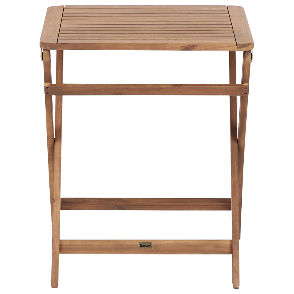 Set da giardino per esterno in legno d'acacia chiaro certificato pieghevole bistrò retrò vintage
