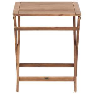 Set da giardino per esterno in legno d'acacia chiaro certificato pieghevole bistrò retrò vintage