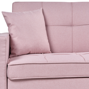 Divano letto rosa Funzione letto imbottito Cuscini extra 3 posti Camera da letto in stile moderno