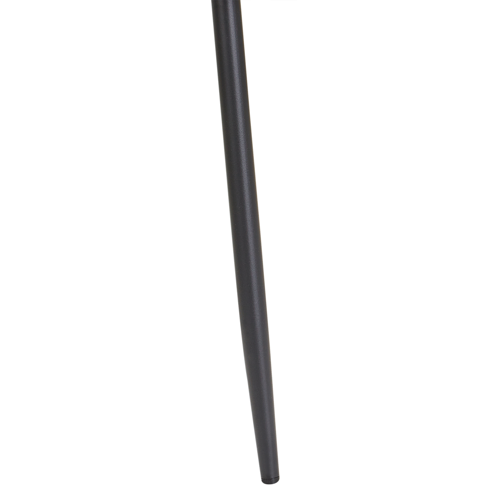 Set di 4 sedie da pranzo in velluto   bianco sporco Gambe in ferro stile moderno