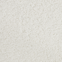 Set di 2 sedie per sala da pranzo Boucle bianco Gambe in acciaio nero Sedute per sala da pranzo di design moderno