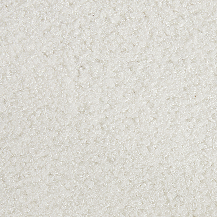 Set di 2 sedie per sala da pranzo Boucle bianco Gambe in acciaio nero Sedute per sala da pranzo di design moderno