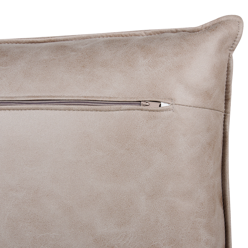 Divano angolare Marrone chiaro Rivestimento in tessuto finto scamosciato Gambe in metallo Mano destra Divano a 3 posti Schienale decorativo Cuscini da lancio Moderno