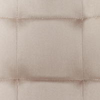 Set di 4 sedie da pranzo in velluto beige gambe in ferro stile moderno