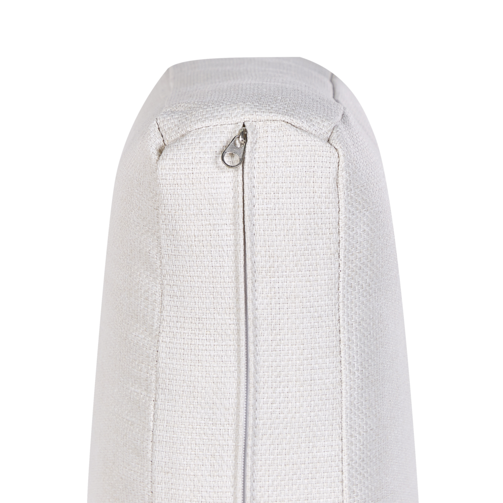 Set di copricuscini da giardino per divano angolare idrorepellente UV bianco sporco elegante con zip