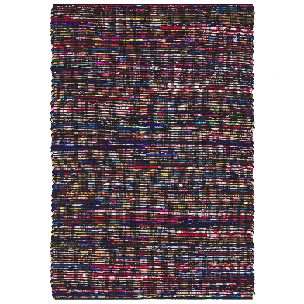 Tappeto Cotone Multicolore Scuro 160 x 230 cm Rettangolare Fatto a Mano Boho Eclettico