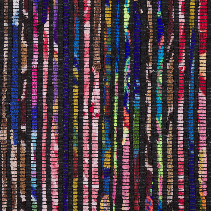 Tappeto Cotone Multicolore Scuro 160 x 230 cm Rettangolare Fatto a Mano Boho Eclettico