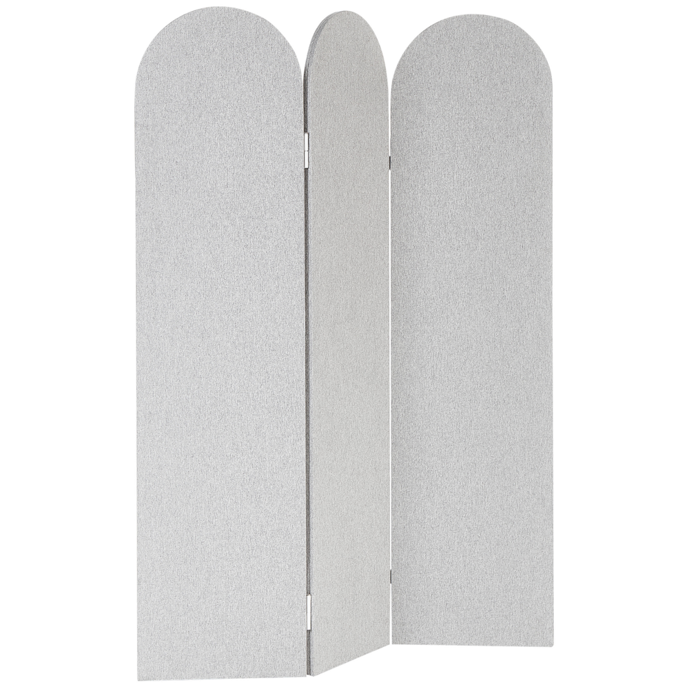 Divisorio pieghevole a 3 pannelli con struttura in acciaio poliestere grigio ufficio domestico stile moderno