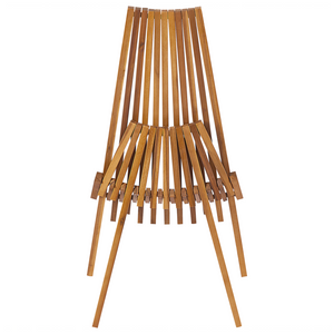 Set di 2 sedie da giardino in legno di acacia chiaro per esterni pieghevoli e sedute da bistrot in stile rustico e moderno