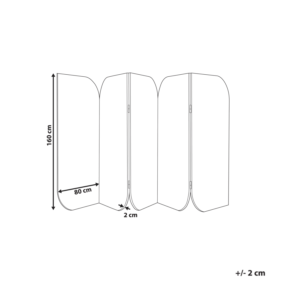 Pannello acustico decorativo moderno pieghevole a 5 pannelli con struttura in acciaio poliestere grigio e beige stile moderno ufficio