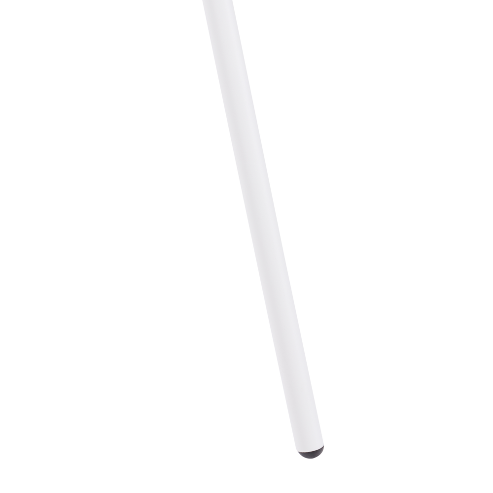 Set di 2 sedie da pranzo in plastica nera con cuscino nero stile moderno