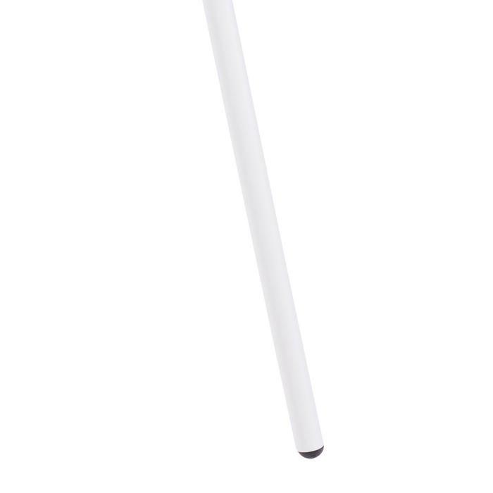 Set di 2 sedie da pranzo in plastica nera con cuscino nero stile moderno