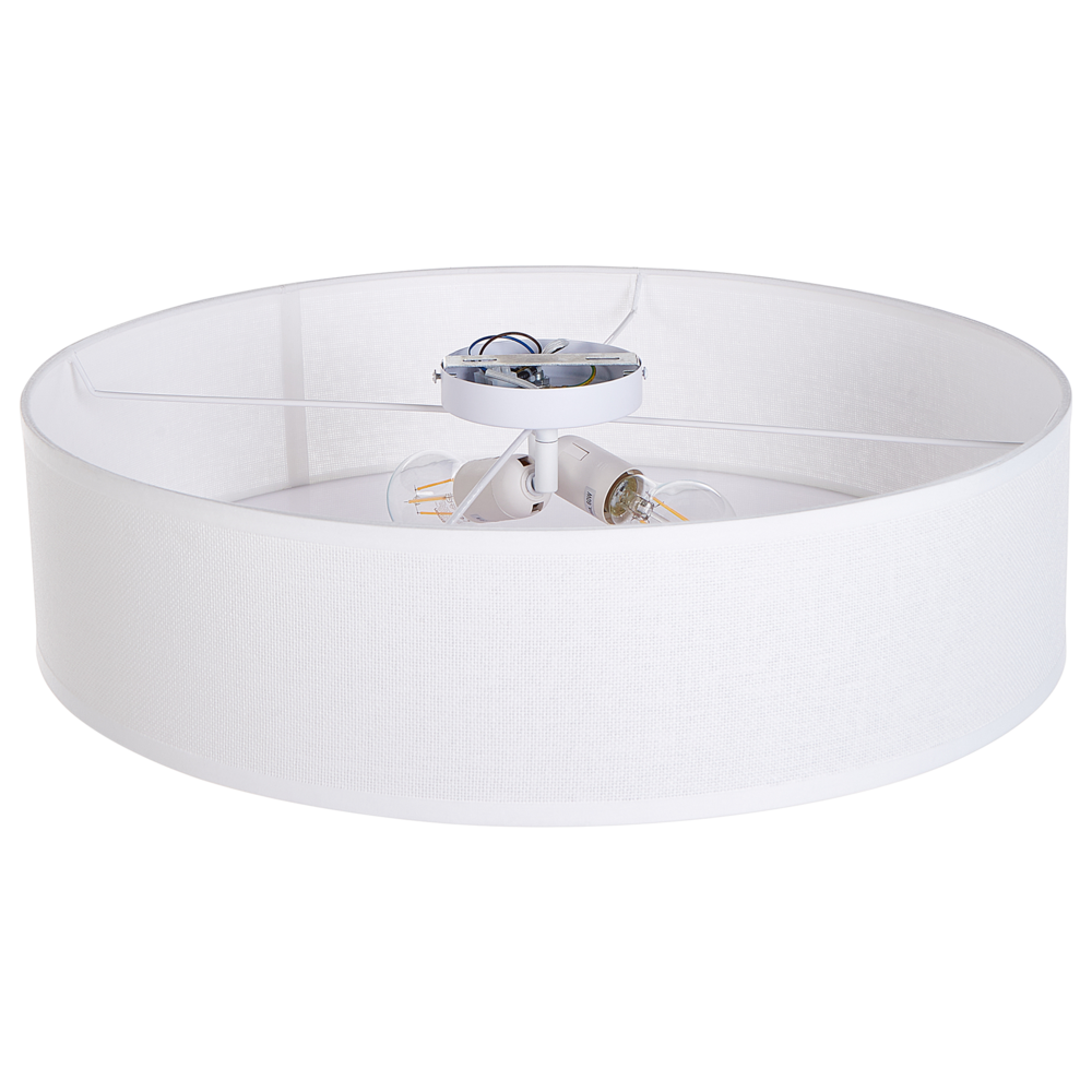 Lampada da soffitto bianca ø 60 cm Luce ad incasso Illuminazione Vimini Boho Moderna Soggiorno Camera da letto