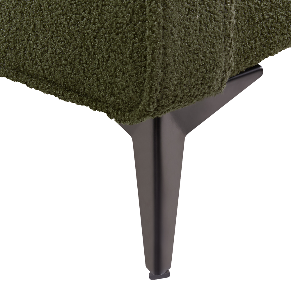 Letto matrimoniale in bouclé con struttura a doghe verde 160 x 200 cm stile classico camera da letto