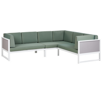 Set di Copricuscini per giardino verde resistente ai raggi UV con cerniera