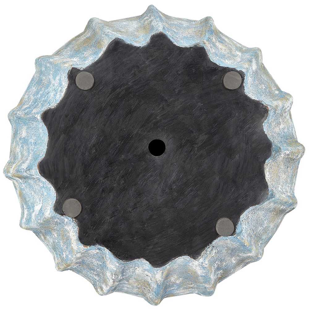 Vaso ovale per piante da giardino in terracotta blu ⌀ 51 cm per interni ed esterni