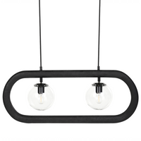 Lampada a sospensione Paralume in legno di mango nero Plafoniera in stile industriale Boho Accessori per la casa Fatti a mano