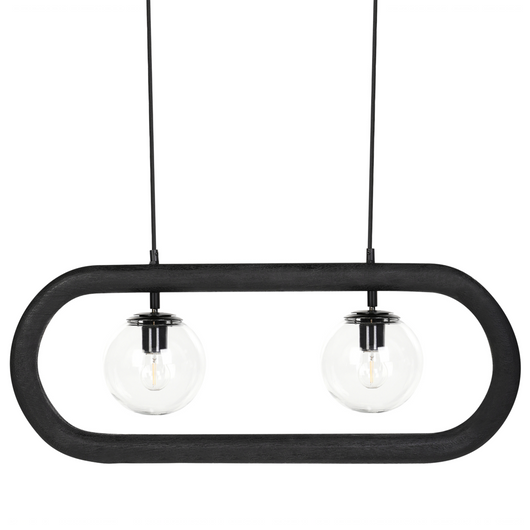 Lampada a sospensione Paralume in legno di mango nero Plafoniera in stile industriale Boho Accessori per la casa Fatti a mano